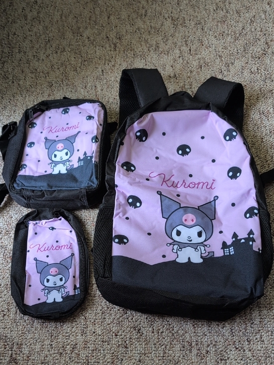 Other - Kuromi Kids Backpack Set in Light Purple